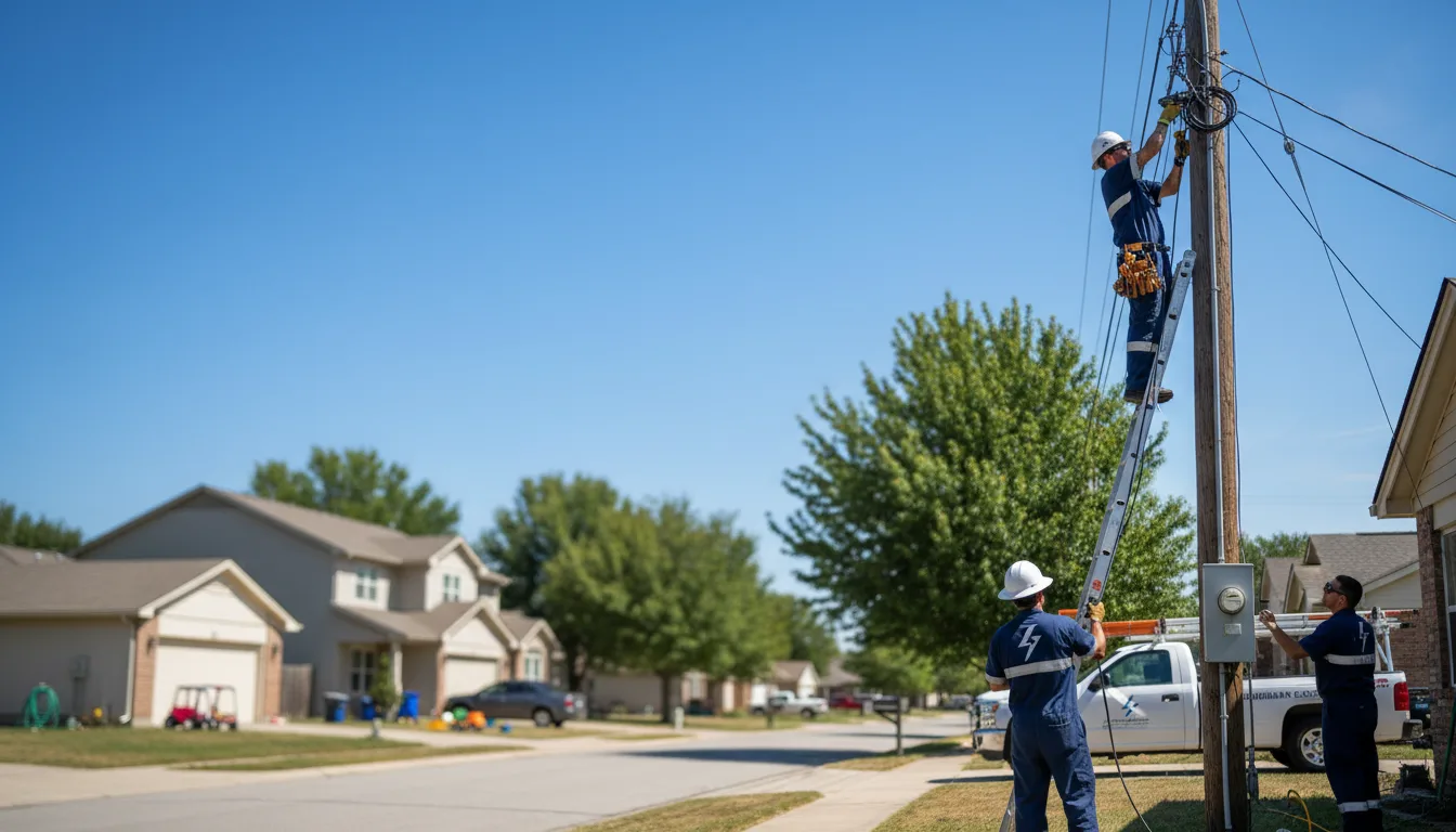 Residential electrician providing installation services in Belgium, WI